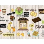 KACPER 3D WALLPAPER FOR CAFE PREMIUM QUALITY PVC COATED WASHABLE WALLPAPER