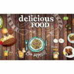 KACPER 3D WALLPAPER FOR CAFE PREMIUM QUALITY PVC COATED WASHABLE WALLPAPER