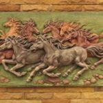 KACPER 3D horses Wallpaper for wall Premium quality 3D PVC Coated Washable Wallpaper