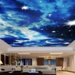 KACPER 3D Wallpaper for ceiling Premium quality 3D PVC Coated Washable Wallpaper