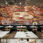 KACPER 3D WALLPAPER FOR CAFE PREMIUM QUALITY PVC COATED WASHABLE WALLPAPER