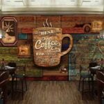 KACPER 3D WALLPAPER FOR CAFE PREMIUM QUALITY PVC COATED WASHABLE WALLPAPER