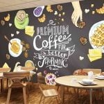KACPER 3D WALLPAPER FOR CAFE PREMIUM QUALITY PVC COATED WASHABLE WALLPAPER