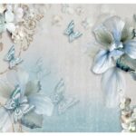 KACPER 3D flowerWallpaper for wall Premium quality 3D PVC Coated Washable Wallpaper (customize