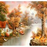 KACPER 3D NATURE Wallpaper for wall Premium quality 3D PVC Coated Washable Wallpaper (customize