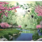KACPER 3D nature Wallpaper for wall Premium quality 3D PVC Coated Washable Wallpaper (customize