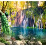 KACPER 3D waterfall Wallpaper for wall Premium quality 3D PVC Coated Washable Wallpaper (customize