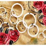 KACPER 3D FLOWER Wallpaper for wall Premium quality 3D PVC Coated Washable Wallpaper (customize