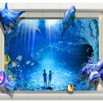 KACPER 3D PEACOCK Wallpaper for wall Premium quality 3D PVC Coated Washable Wallpaper (customize