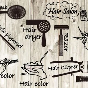 KACPER 3D beauty parlour Wallpaper for wall Premium quality 3D PVC Coated Washable Wallpaper SALON