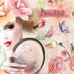 3D Wallpaper For Beauty Parlour