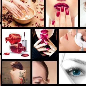 KACPER 3D beauty parlour Wallpaper for wall Premium quality 3D PVC Coated Washable Wallpaper