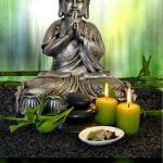 KACPER Buddha Wallpaper for wall Premium quality 3D PVC Coated Washable Wallpaper