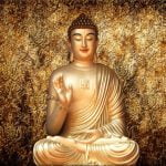 KACPER 3D buddha Wallpaper for wall Premium quality 3D PVC Coated Washable Wallpaper