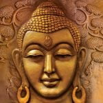 KACPER 3D buddha Wallpaper for wall Premium quality 3D PVC Coated Washable Wallpaper