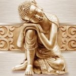 KACPER 3D buddha Wallpaper for wall Premium quality 3D PVC Coated Washable Wallpaper