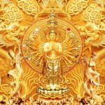 KACPER 3D buddha Wallpaper for wall Premium quality 3D PVC Coated Washable Wallpaper