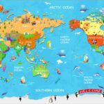 KACPER WORLD MAP 3D PVC COATED WALLPAPER FOR OFFICE TOUR AND TRAVEL BUILDING