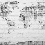 KACPER WORLD MAP 3D PVC COATED WALLPAPER FOR OFFICE TOUR AND TRAVEL BUILDING