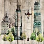 KACPER WORLD MAP 3D PVC COATED WALLPAPER FOR OFFICE TOUR AND TRAVEL BUILDING