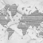 KACPER WORLD MAP 3D PVC COATED WALLPAPER FOR OFFICE TOUR AND TRAVEL BUILDING