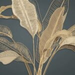 KACPER 3D LEAF Wallpaper for wall Premium quality 3D PVC Coated Washable Wallpaper