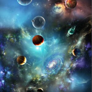KACPER 3D galexy Wallaper for celinig Premium quality 3D PVC Coated Washable Wallpaper