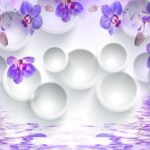 KACPER 3D FLOWER Wallpaper for wall Premium quality 3D PVC Coated Washable Wallpaper