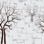 KACPER 3D TREE Wallpaper for wall Premium quality 3D PVC Coated Washable Wallpaper