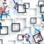 KACPER 3D LEAF  Wallpaper for wall Premium quality 3D PVC Coated Washable Wallpaper