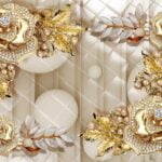 KACPER 3D FLOWER Wallpaper for wall Premium quality 3D PVC Coated Washable Wallpaper