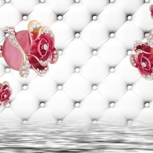 KACPER 3D FLOWER Wallpaper for wall Premium quality 3D PVC Coated Washable Wallpaper