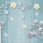 KACPER 3D FLOWER Wallpaper for wall Premium quality 3D PVC Coated Washable Wallpaper