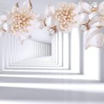 KACPER 3D FLOWER Wallpaper for wall Premium quality 3D PVC Coated Washable Wallpaper