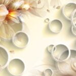 KACPER 3D FLOWER Wallpaper for wall Premium quality 3D PVC Coated Washable Wallpaper