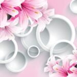 KACPER 3D FLOWER Wallpaper for wall Premium quality 3D PVC Coated Washable Wallpaper