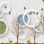 KACPER 3D FLOWER Wallpaper for wall Premium quality 3D PVC Coated Washable Wallpaper