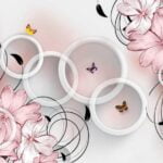 KACPER 3D FLOWER Wallpaper for wall Premium quality 3D PVC Coated Washable Wallpaper