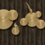 KACPER 3D METAL WALL ART Wallpaper for wall Premium quality 3D PVC Coated Washable Wallpaperlpaper