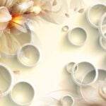 KACPER 3D FLOWER Wallpaper for wall Premium quality 3D PVC Coated Washable Wallpaper