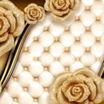 KACPER 3D FLOWER Wallpaper for wall Premium quality 3D PVC Coated Washable Wallpaper