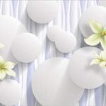 KACPER 3D FLOWER Wallpaper for wall Premium quality 3D PVC Coated Washable Wallpaper