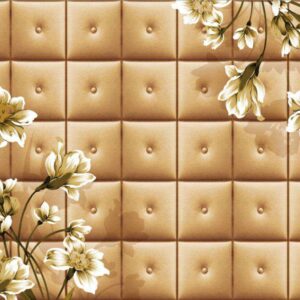 KACPER 3D FLOWER Wallpaper for wall Premium quality 3D PVC Coated Washable Wallpaper