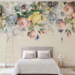 KACPER 3D FLOWER Wallpaper for wall Premium quality 3D PVC Coated Washable Wallpaper