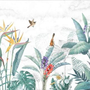 KACPER 3D FLOWER Wallpaper for wall Premium quality 3D PVC Coated Washable Wallpaper