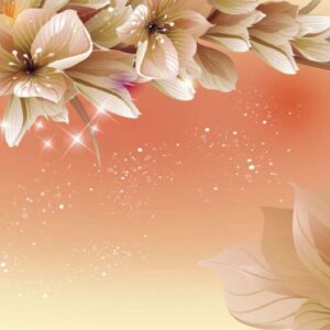 KACPER 3D FLOWER Wallpaper for wall Premium quality 3D PVC Coated Washable Wallpaper