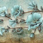 KACPER 3D FLOWER Wallpaper for wall Premium quality 3D PVC Coated Washable Wallpaper