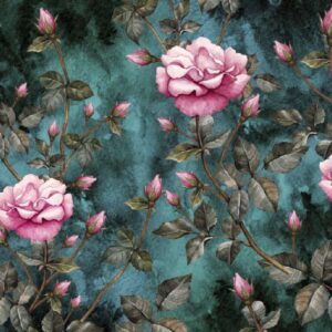 KACPER 3D FLOWER Wallpaper for wall Premium quality 3D PVC Coated Washable Wallpaper