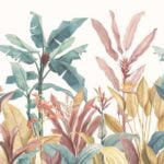 KACPER 3D LEAF Wallpaper for wall Premium quality 3D PVC Coated Washable Wallpaper