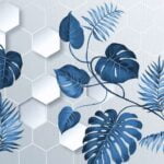 KACPER 3D LEAF Wallpaper for wall Premium quality 3D PVC Coated Washable Wallpaper